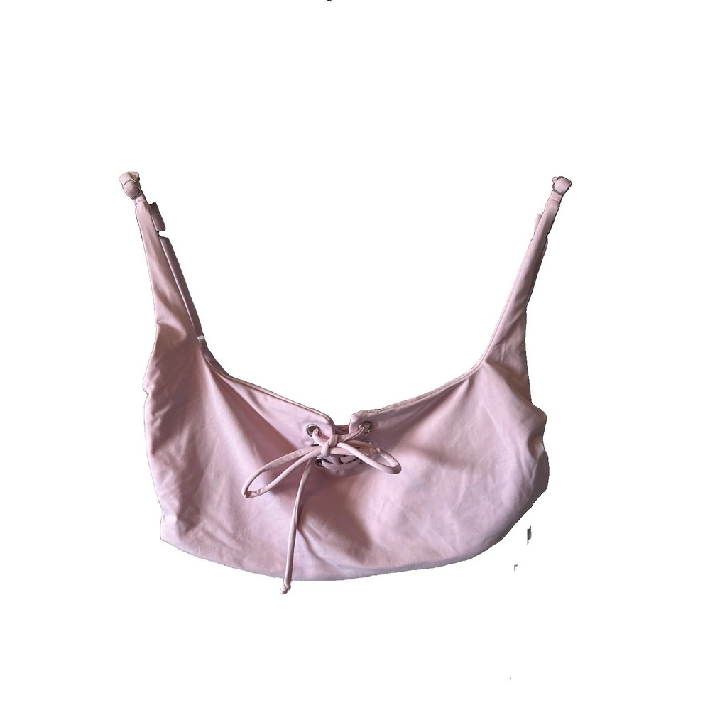 Frankies Bikinis Pink Blaire Bikini Top & Bottom Set Women Small NWT
